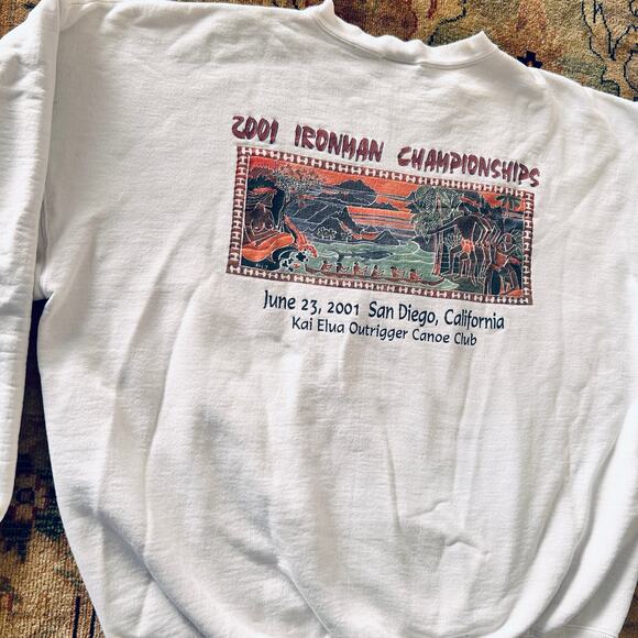 Vintage 2001 Outrigger Canoe Club Sweatshirt Mens 2XL Kai Elua - Picture 6 of 11
